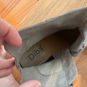 Diba ankle booties , size 10, gray